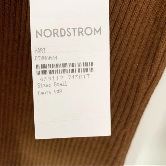 Reformation Cashmere Hart Sweater Cinnamon S NWT - Picture 10 of 12